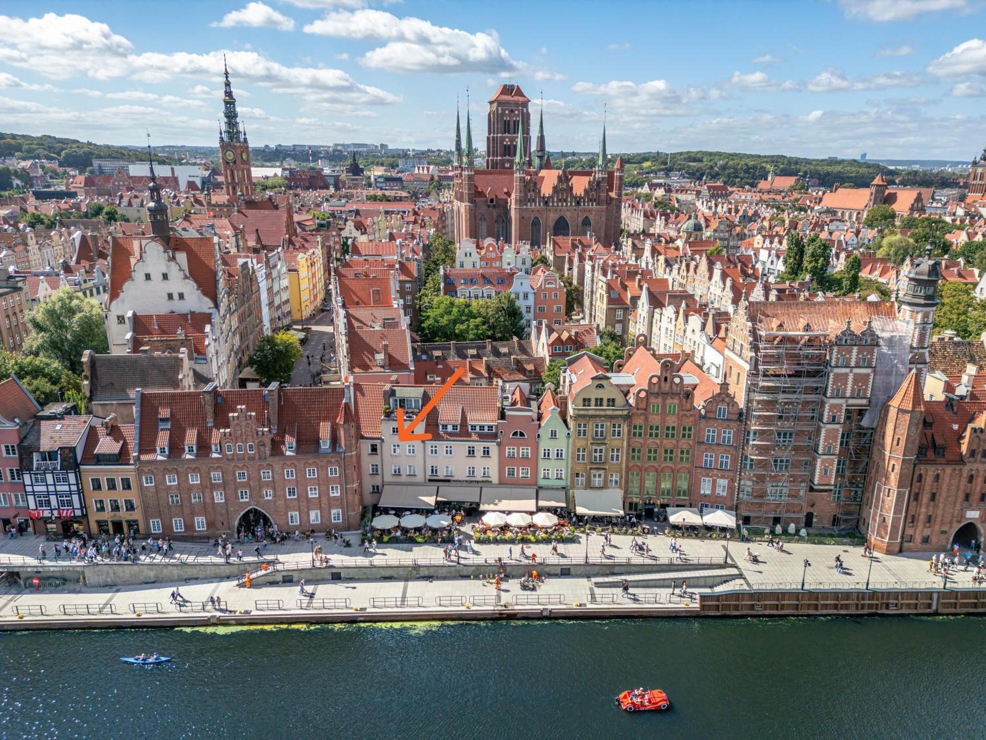 Stylowy Apartament W Sercu Starowki Z Widokiem Na Motlawe Gdansk Luaran gambar